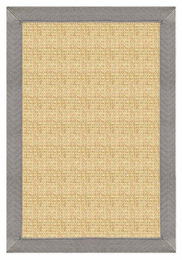 Sand Colored Sisal Area Rug with Coin Canvas Border alternate view