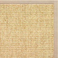 Sand Sisal Rug with Alabastor Cotton Border - Free Shipping 1