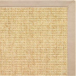 Sand Sisal Rug with Alabastor Cotton Border alternate view