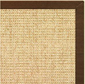 Sand Sisal Rug with Bronze Cotton Border alternate view
