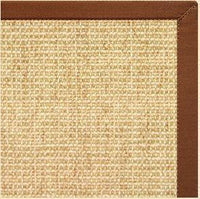 Sand Sisal Rug with Burnt Sienna Cotton Border - Free Shipping 2