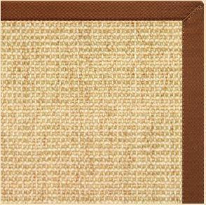 Sand Sisal Rug with Burnt Sienna Cotton Border alternate view