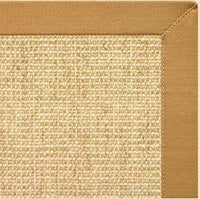 Sand Sisal Rug with Butter Rum Cotton Border - Free Shipping 3