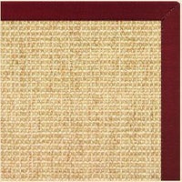Sand Sisal Rug with Cardinal Red Cotton Border - Free Shipping 2