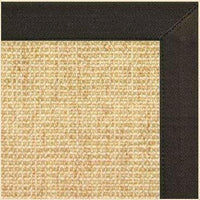 Sand Sisal Rug with Chocolate Canvas Border - Free Shipping 2