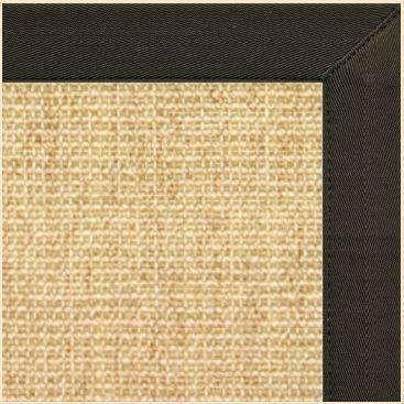 Sand Sisal Rug with Chocolate Canvas Border alternate view