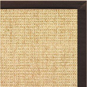 Sand Sisal Rug with Cocoa Bean Cotton Border alternate view