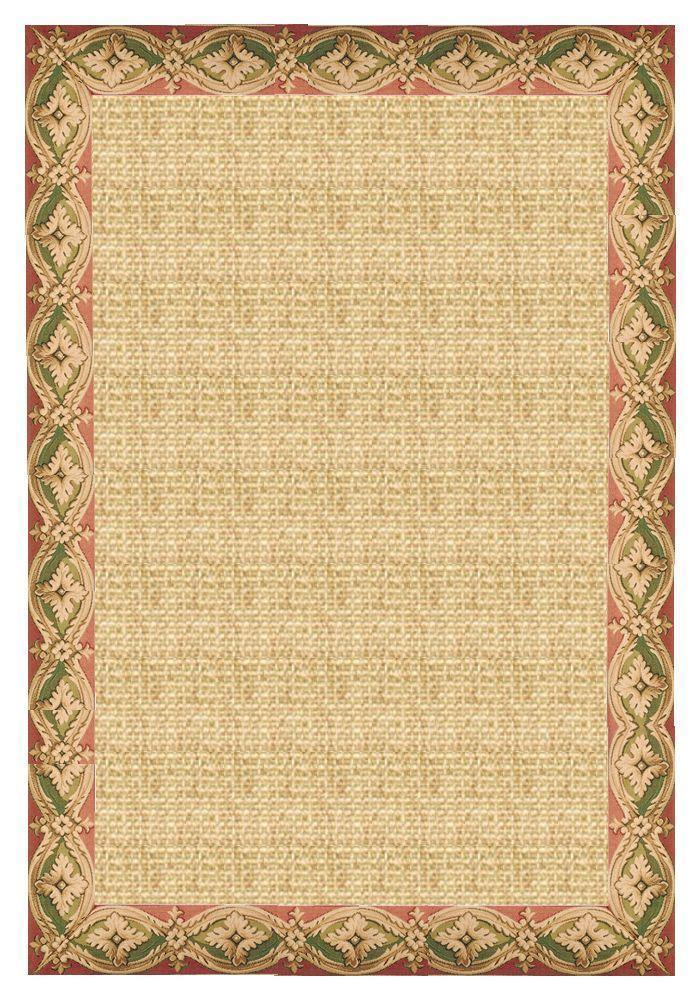 Area Rugs - Sustainable Lifestyles Sand Sisal Rug With Della Tapestry Border