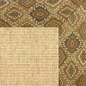 Sand Sisal Rug with earth Tapestry Border - Free Shipping