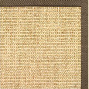 Sand Sisal Rug with Eucalyptus Cotton Border - Free Shipping