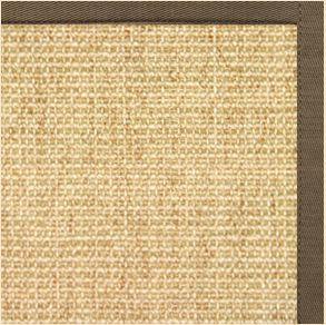 Sand Sisal Rug with Eucalyptus Cotton Border