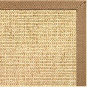 Sand Sisal Rug with Granola Cotton Border - Free Shipping