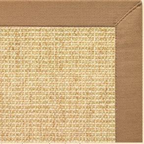 Sand Sisal Rug with Granola Cotton Border - Free Shipping