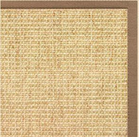 Sand Sisal Rug with Harvest Haze Cotton Border - Free Shipping 1