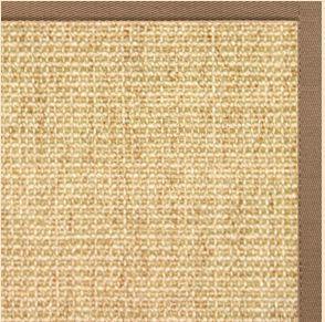 Sand Sisal Rug with Harvest Haze Cotton Border - Free Shipping