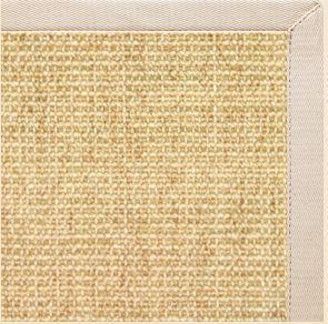 Sand Sisal Rug with Ivory Cotton Border - Free Shipping