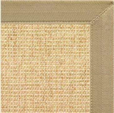 Sand Sisal Rug with Khaki/Tan Canvas Border - Free Shipping