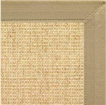 Sand Sisal Rug with Khaki/Tan Canvas Border alternate view