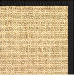 Sand Sisal Rug with Lava Cotton Border