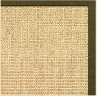 Sand Sisal Rug with Lichen Cotton Border - Free Shipping 1