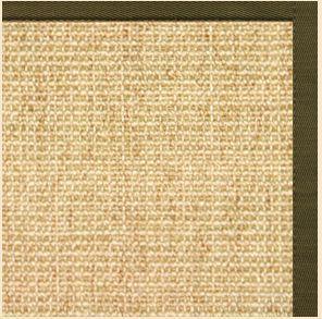 Sand Sisal Rug with Lichen Cotton Border