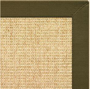 Sand Sisal Rug with Lichen Cotton Border - Free Shipping