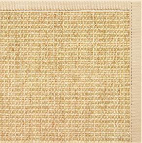 Sand Sisal Rug with Magnolia Cotton Border - Free Shipping