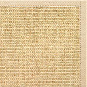 Sand Sisal Rug with Magnolia Cotton Border