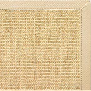 Sand Sisal Rug with Magnolia Cotton Border - Free Shipping