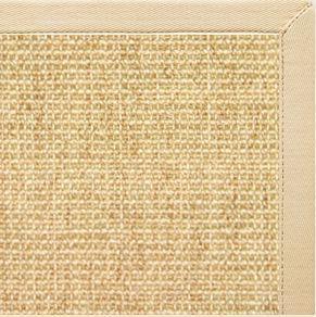 Sand Sisal Rug with Magnolia Cotton Border alternate view