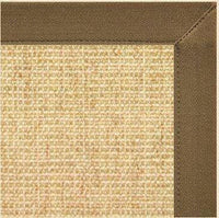 Sand Sisal Rug with Mocha Brown Canvas Border - Free Shipping 2