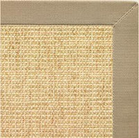Sand Sisal Rug with Moon Rock Gray Cotton Border - Free Shipping 2