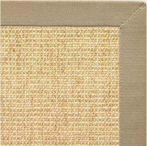Sand Sisal Rug with Moon Rock Gray Cotton Border alternate view