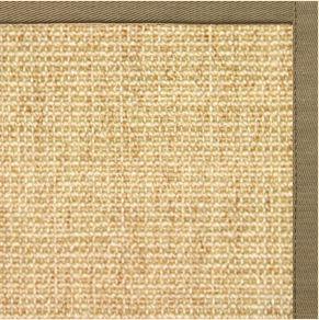 Sand Sisal Rug with Oat Straw Cotton Border - Free Shipping