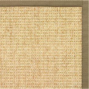 Sand Sisal Rug with Oat Straw Cotton Border