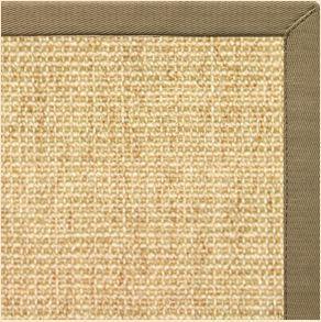 Sand Sisal Rug with Oat Straw Cotton Border - Free Shipping