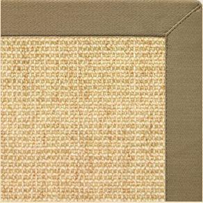 Sand Sisal Rug with Oat Straw Cotton Border - Free Shipping