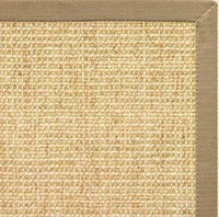 Sand Sisal Rug with Pale Ash Cotton Border - Free Shipping 2