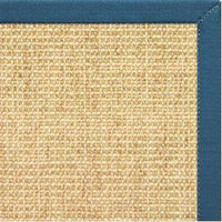 Sand Sisal Rug with Paradise Blue Cotton Border - Free Shipping 2