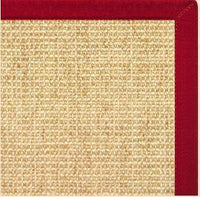 Sand Sisal Rug with Poppy Cotton Border - Free Shipping 2