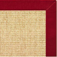 Sand Sisal Rug with Poppy Cotton Border - Free Shipping 3