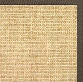 Sand Sisal Rug with Rye Cotton Border - Free Shipping