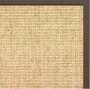 Sand Sisal Rug with Rye Cotton Border