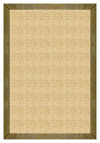 Area Rugs - Sustainable Lifestyles Sand Sisal Rug With Sage Leather Border 2