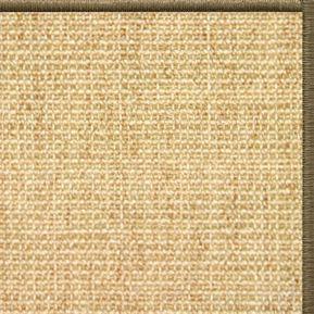 Sand Sisal Rug with Serged Border (Color 10639) - Free Shipping