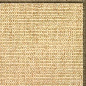 Sand Sisal Rug with Serged Border (Color 10639)