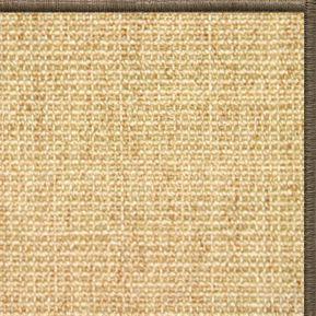Sand Sisal Rug with Serged Border (Color 29024) - Free Shipping