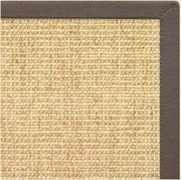 Sand Sisal Rug with Silver Shadow Cotton Border - Free Shipping 2