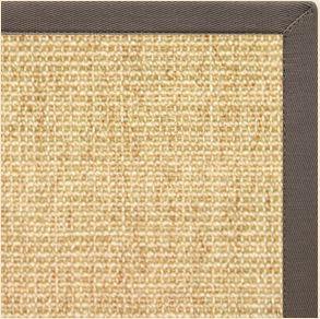 Sand Sisal Rug with Silver Shadow Cotton Border alternate view