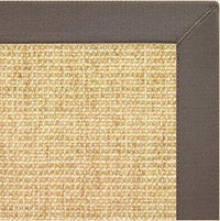 Sand Sisal Rug with Silver Shadow Cotton Border - Free Shipping 3